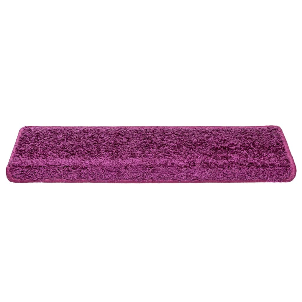 Vidaxl trapmatten 20 st 65x21x4 cm violet rechthoekige rand