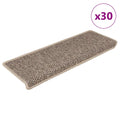 Vidaxl trapmatten zelfklevend 30 st sisal-look 65x21x4 cm donkerbeige