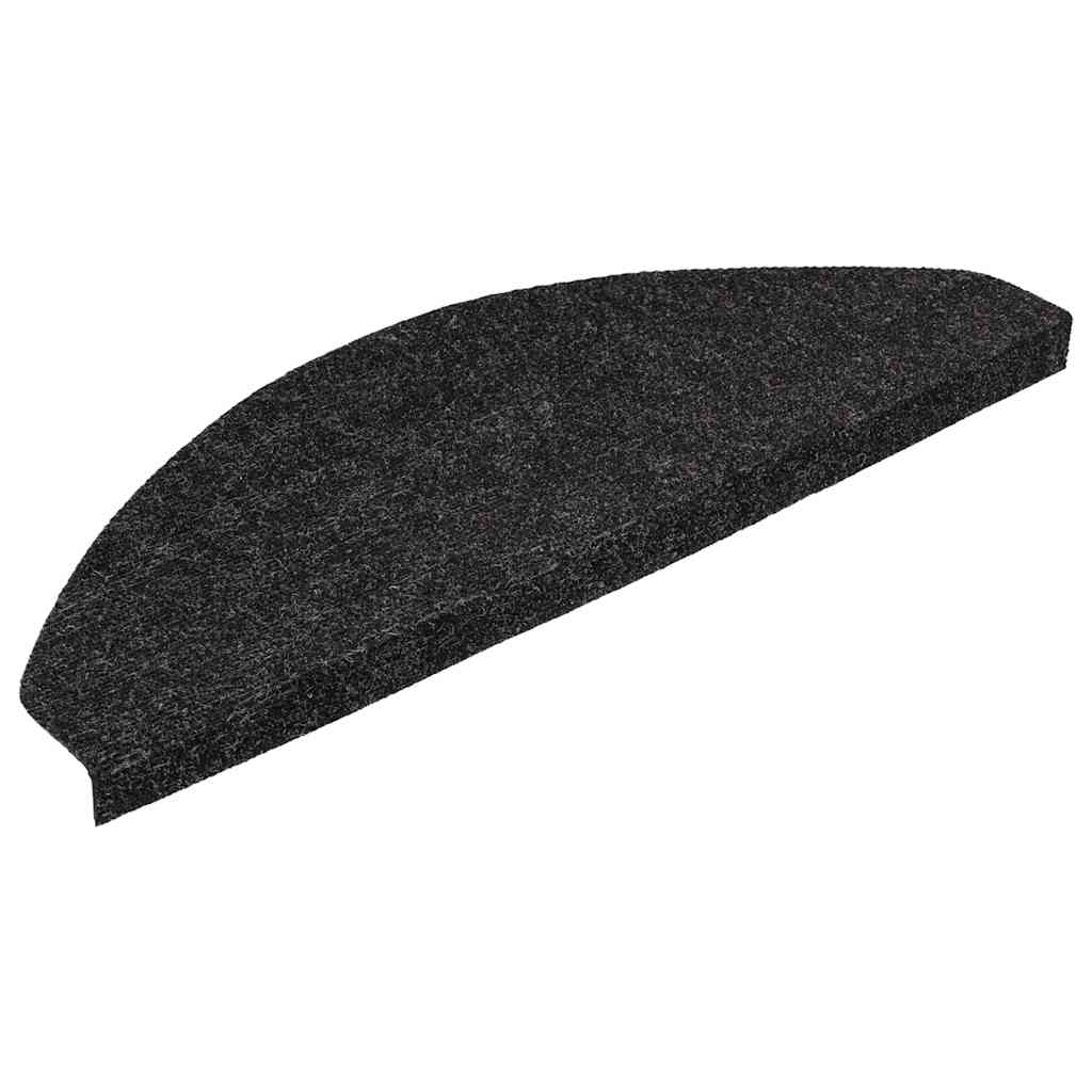 Vidaxl trapmatten zelfklevend 30 st 56x17x3 cm zwart