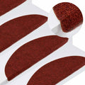 Vidaxl trapmatten zelfklevend 30 st 56x17x3 cm rood