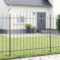 Vidaxl tuinhek 2 pcs grijs 170 x 165 cm gepoedercoat staal