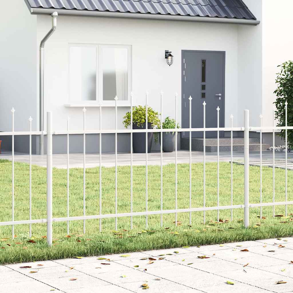 Vidaxl tuinhek 4 pcs wit 170 x 140 cm gepoedercoat staal
