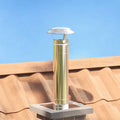 Vidaxl regenbescherming voor schoorsteen zilver 20 x 20 x 18 cm