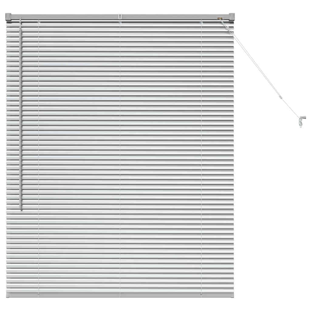 Vidaxl venetiaanse jaloezie zilver 130 x 105 cm 25 mm aluminium