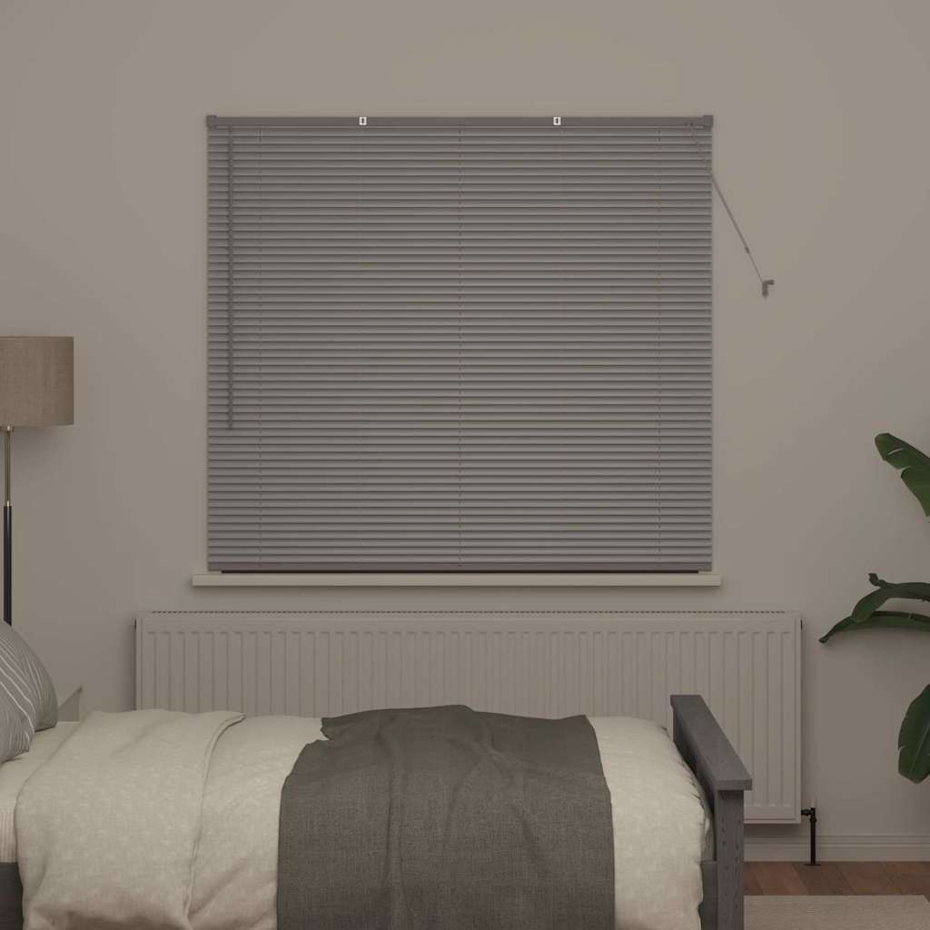 Vidaxl venetiaanse jaloezie zilver 130 x 150 cm 25 mm aluminium