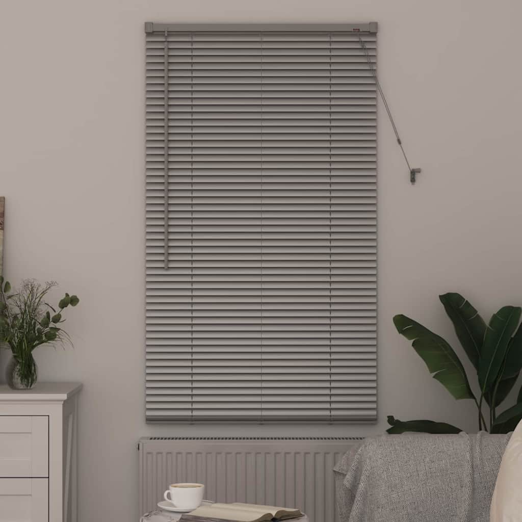 Vidaxl venetiaanse jaloezie zilver 175 x 80 cm 25 mm aluminium