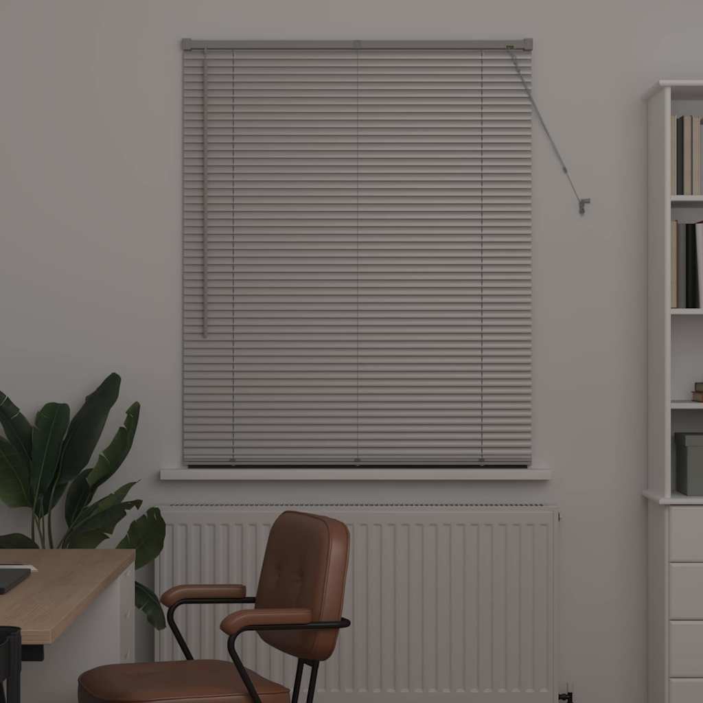Vidaxl venetiaanse jaloezie zilver 175 x 100 cm 25 mm aluminium