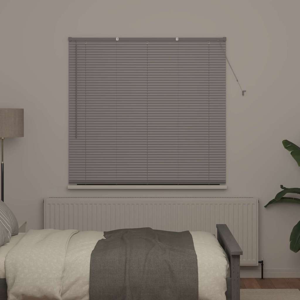 Vidaxl venetiaanse jaloezie zilver 175 x 150 cm 25 mm aluminium