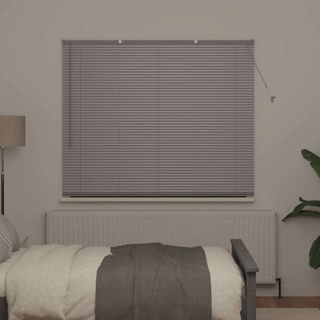 Vidaxl venetiaanse jaloezieën zilver 175 x 160 cm aluminium