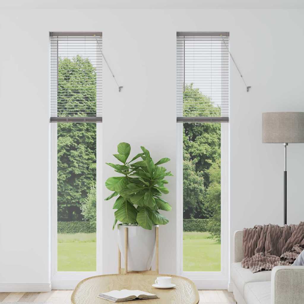 Vidaxl venetiaanse jaloezie zilver 220 x 45 cm 25 mm aluminium