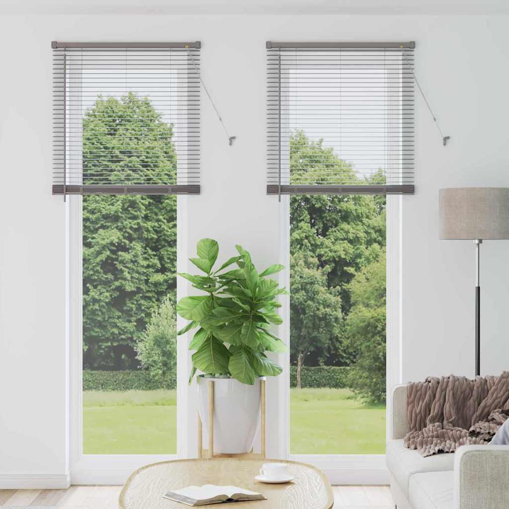 Vidaxl venetiaanse jaloezie zilver 220 x 70 cm 25 mm aluminium