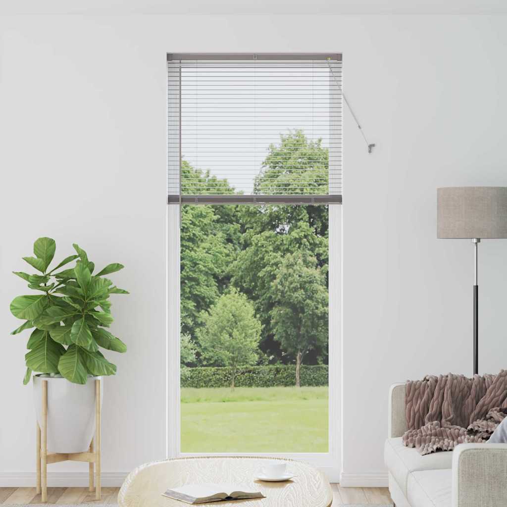 Vidaxl venetiaanse jaloezie zilver 220 x 95 cm 25 mm aluminium