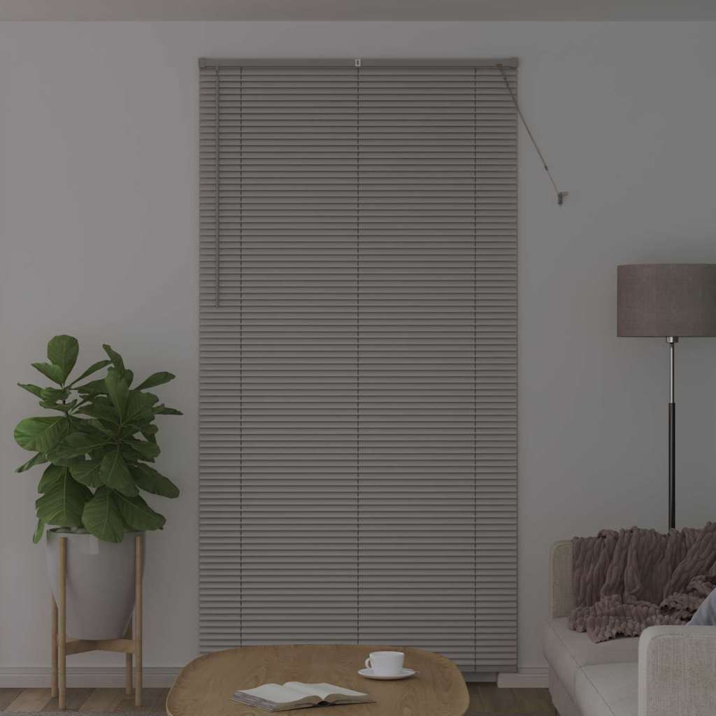 Vidaxl venetiaanse jaloezie zilver 220 x 115 cm 25 mm aluminium