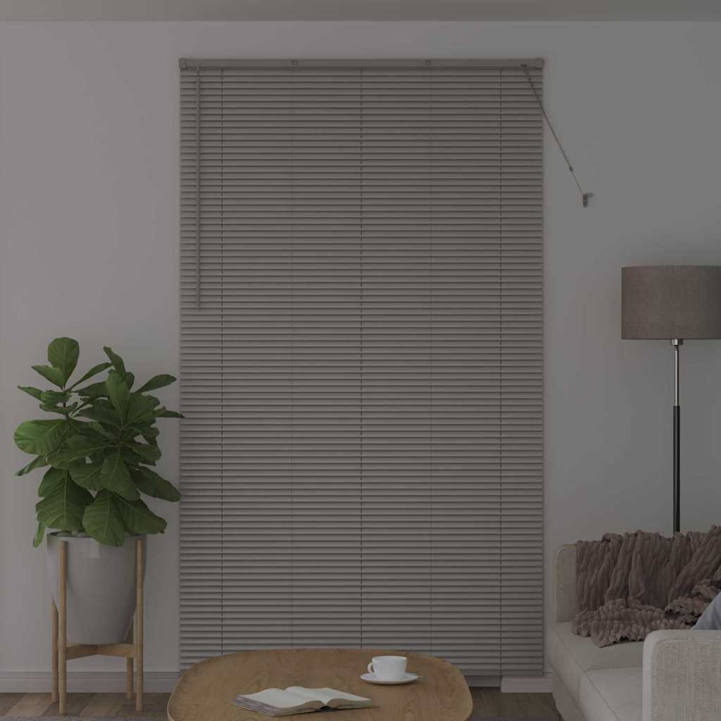 Vidaxl venetiaanse jaloezie zilver 220 x 135 cm 25 mm aluminium