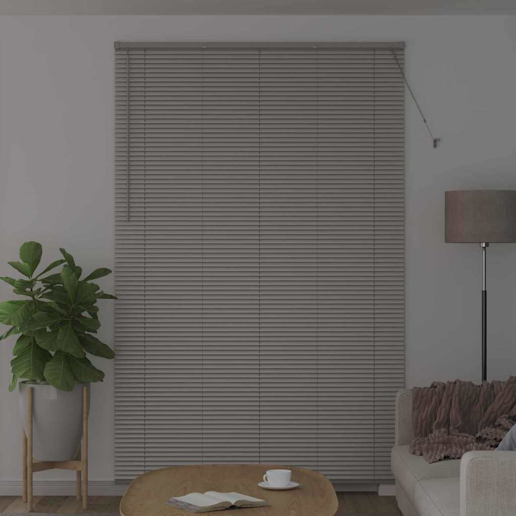 Vidaxl venetiaanse jaloezie zilver 220 x 145 cm 25 mm aluminium