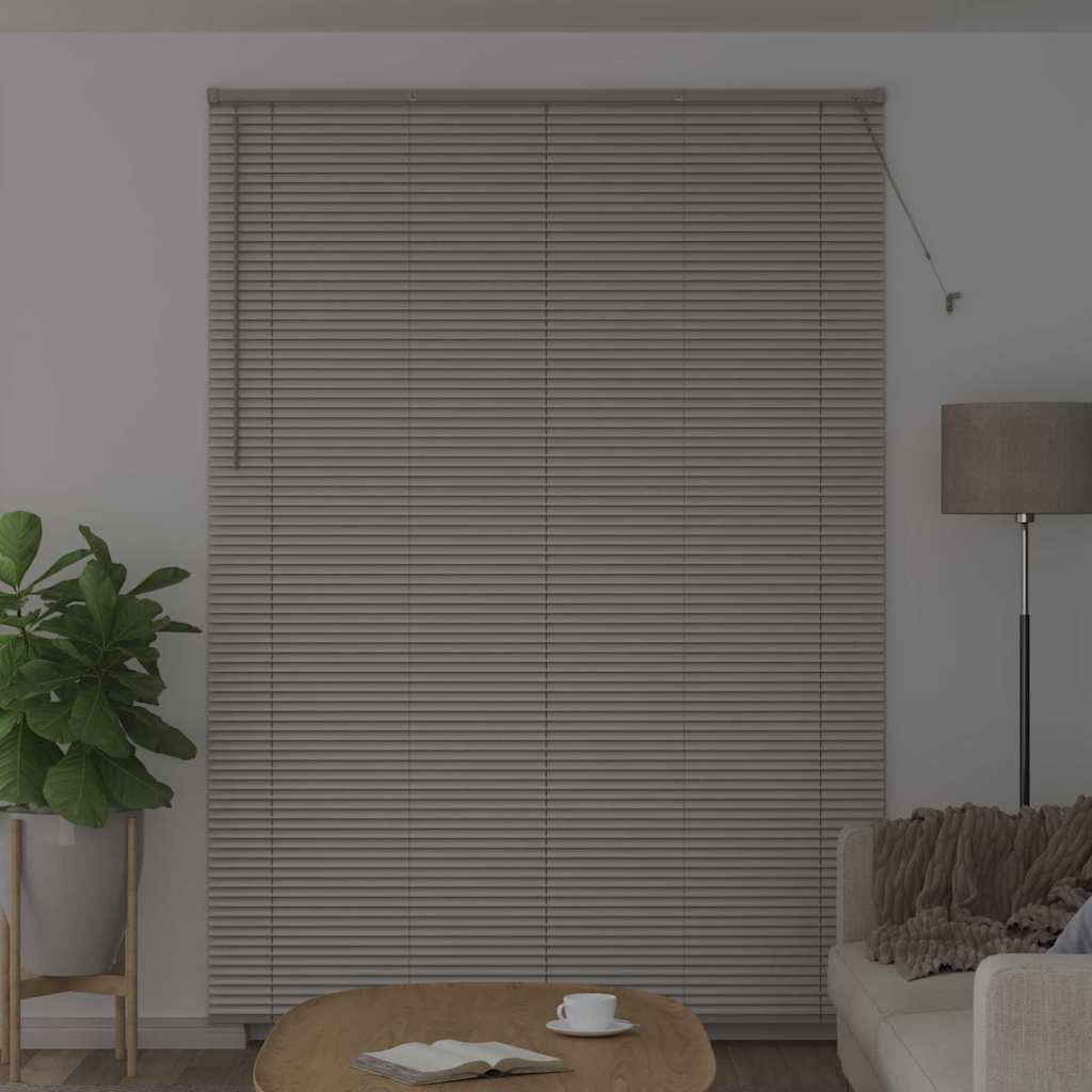 Vidaxl venetiaanse jaloezie zilver 220 x 155 cm 25 mm aluminium