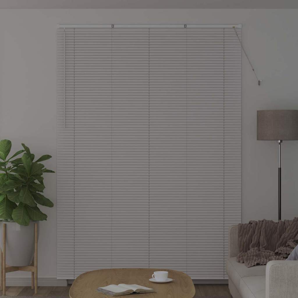 Vidaxl venetiaanse jaloezie wit 220 x 160 cm 25 mm aluminium