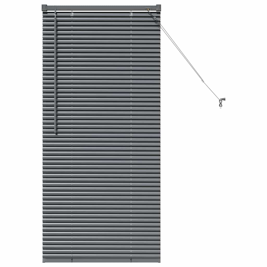 Vidaxl venetiaanse jaloezieën donkergrijs 130 x 65 cm aluminium