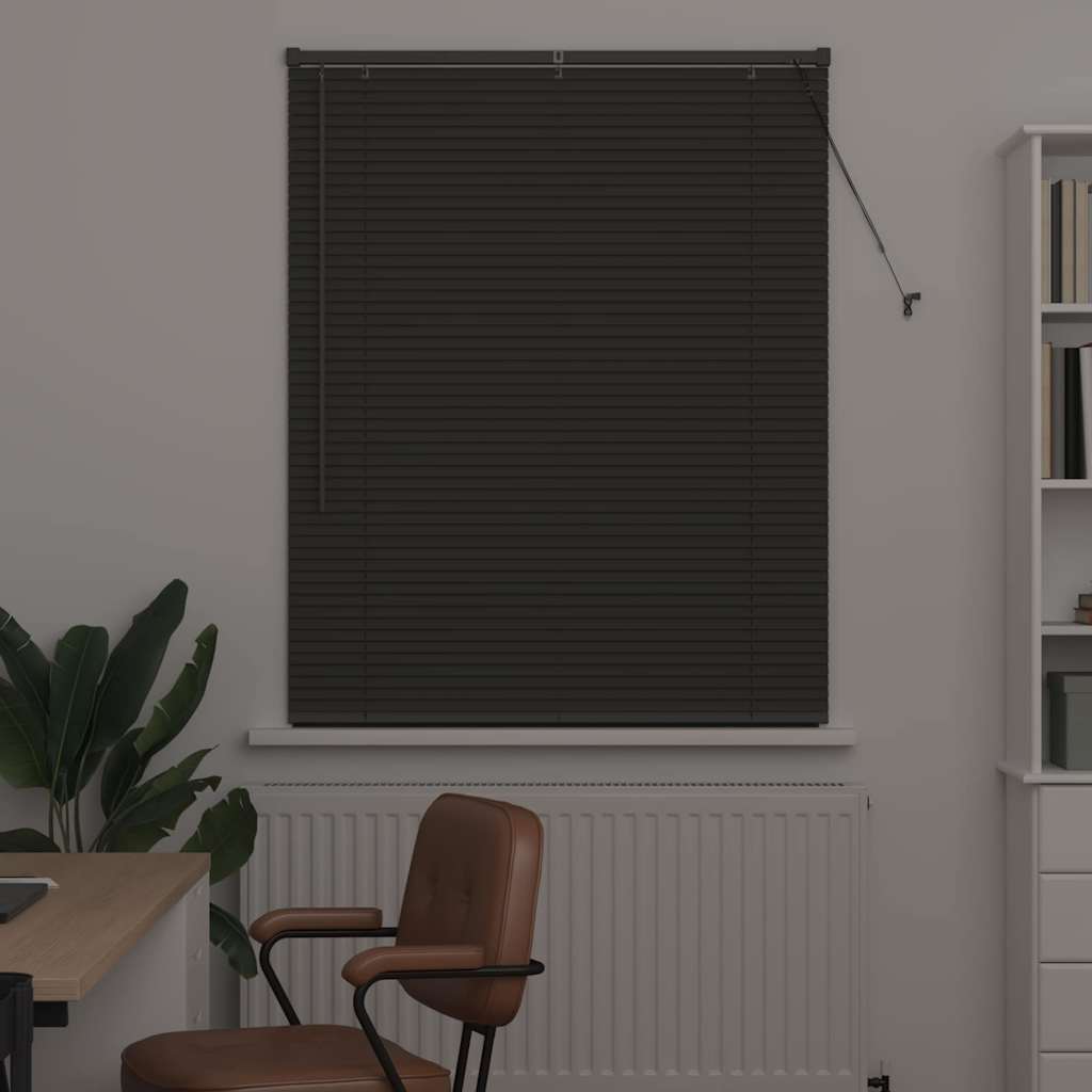 Vidaxl venetiaanse jaloezieën donkergrijs 130 x 100 cm aluminium