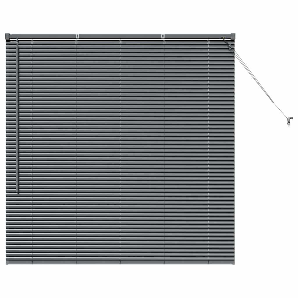 Vidaxl venetiaanse jaloezieën donkergrijs 130 x 130 cm aluminium