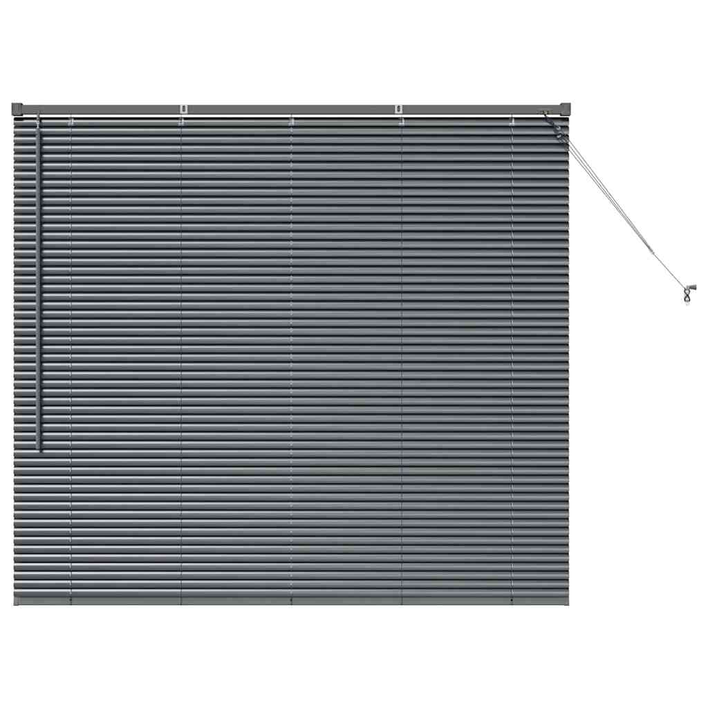 Vidaxl venetiaanse jaloezieën donkergrijs 130 x 140 cm aluminium