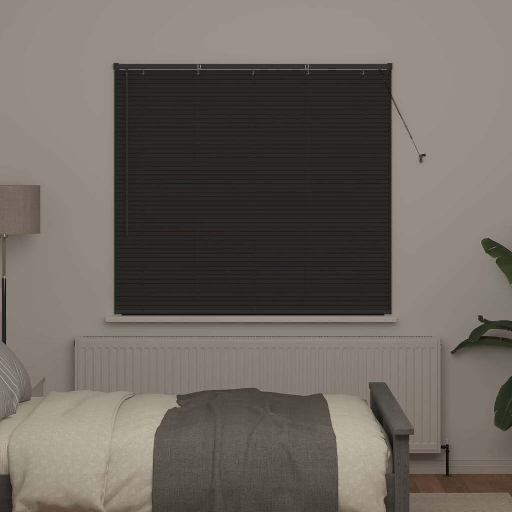 Vidaxl venetiaanse jaloezie donkergrijs 130 x 145 cm 25 mm aluminium