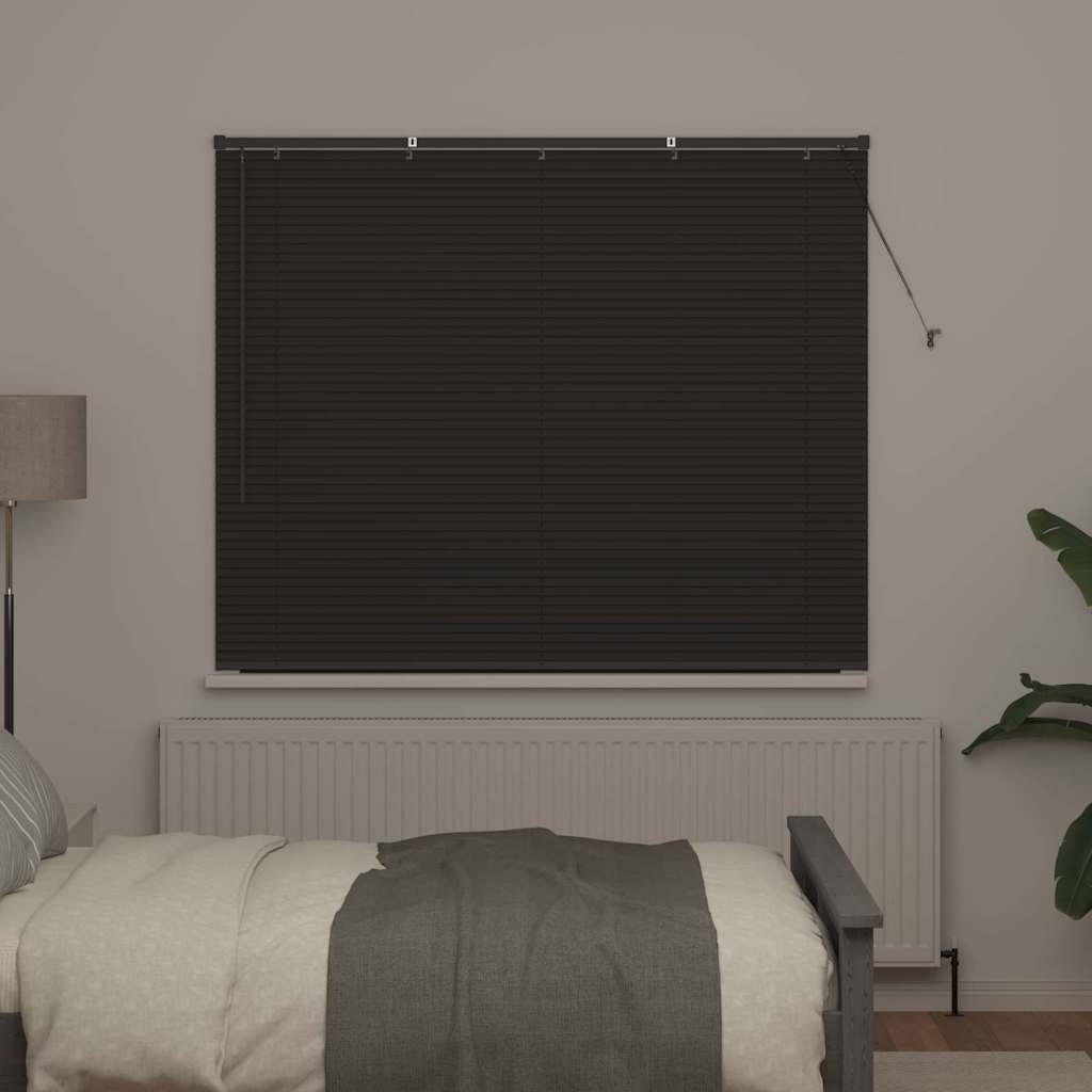 Vidaxl venetiaanse jaloezie donkergrijs 130 x 155 cm 25 mm aluminium