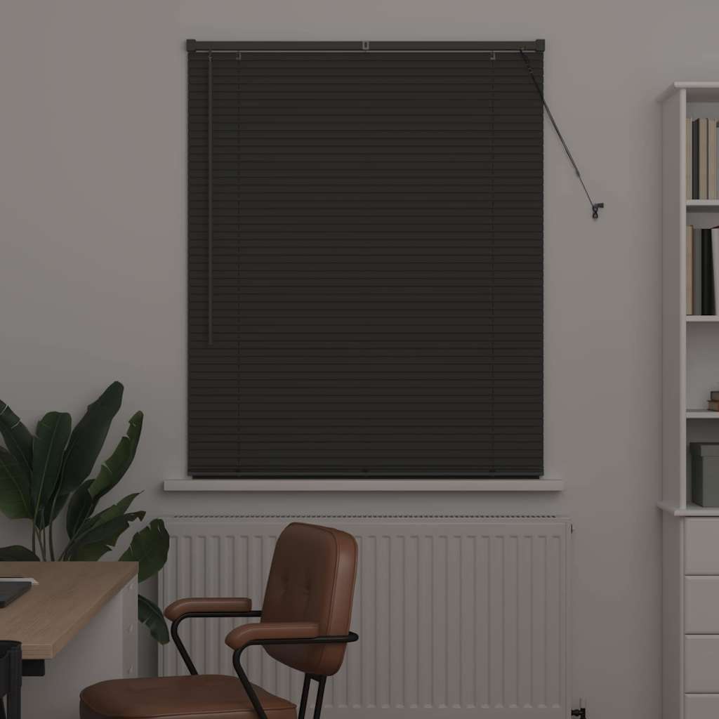 Vidaxl venetiaanse jaloezie donkergrijs 175 x 105 cm 25 mm aluminium