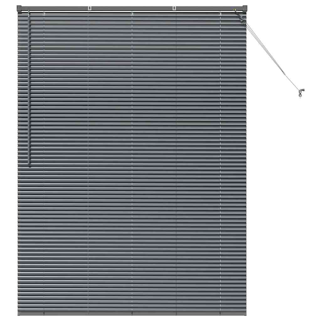 Vidaxl venetiaanse jaloezieën donkergrijs 175 x 125 cm aluminium