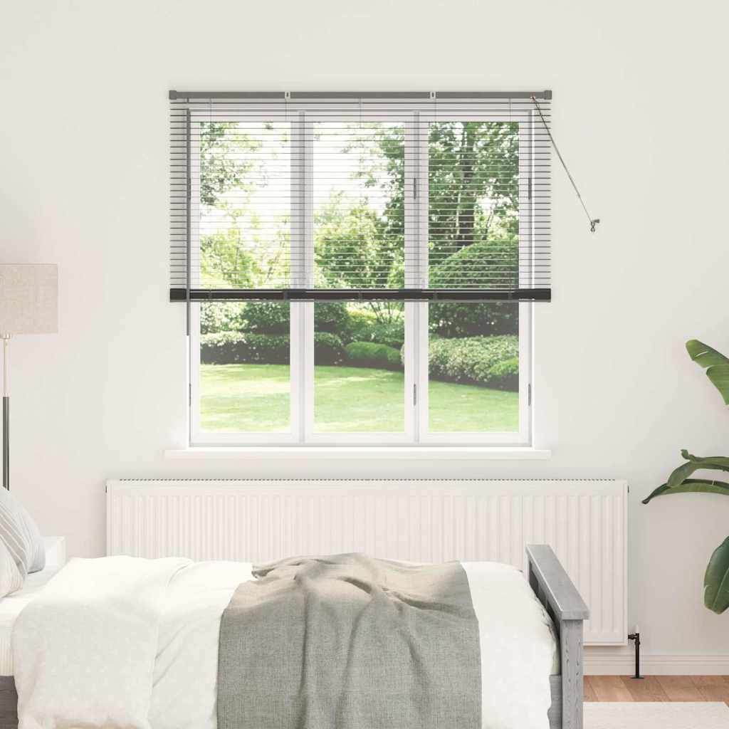 Vidaxl venetiaanse jaloezie donkergrijs 175 x 140 cm 25 mm aluminium