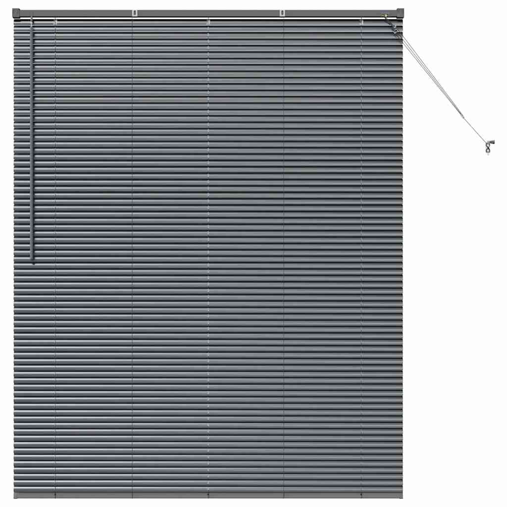 Vidaxl venetiaanse jaloezieën donkergrijs 175 x 150 cm aluminium