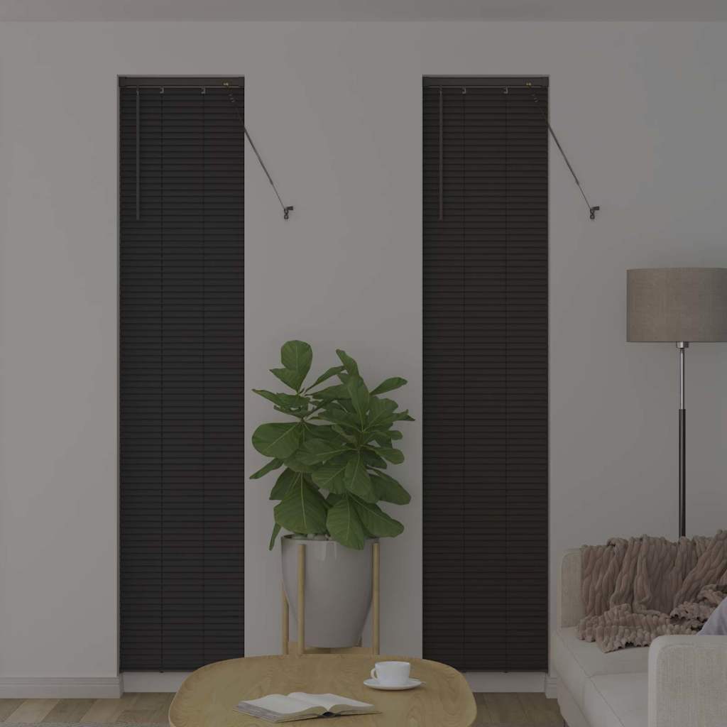 Vidaxl venetiaanse jaloezieën donkergrijs 220 x 45 cm aluminium