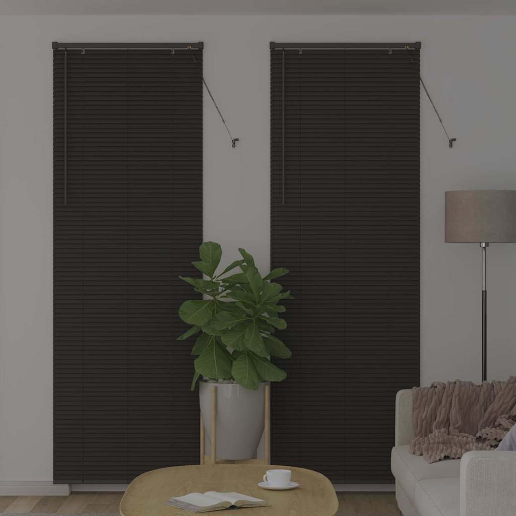 Vidaxl venetiaanse jaloezieën donkergrijs 220 x 70 cm aluminium