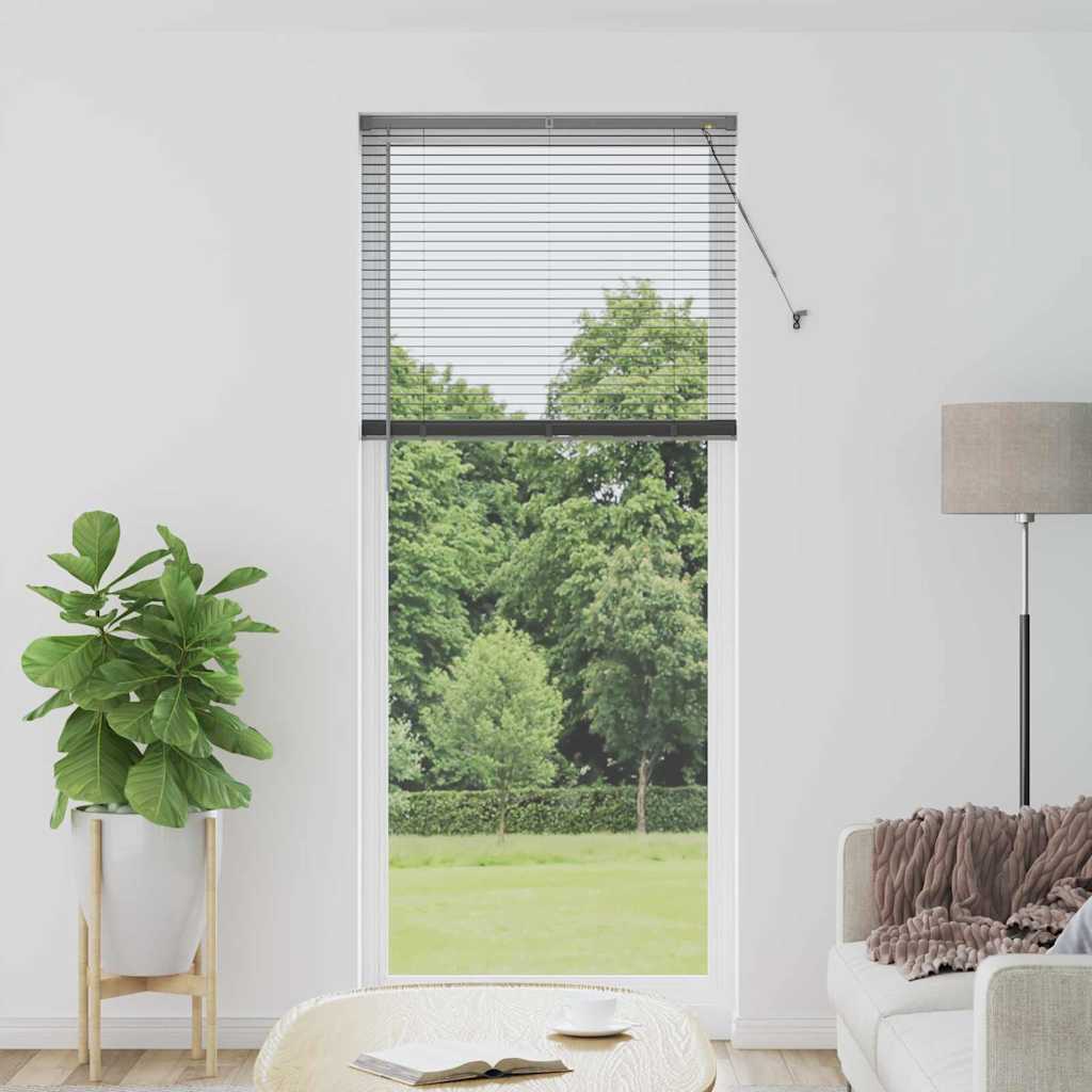 Vidaxl venetiaanse jaloezieën donkergrijs 220 x 90 cm aluminium