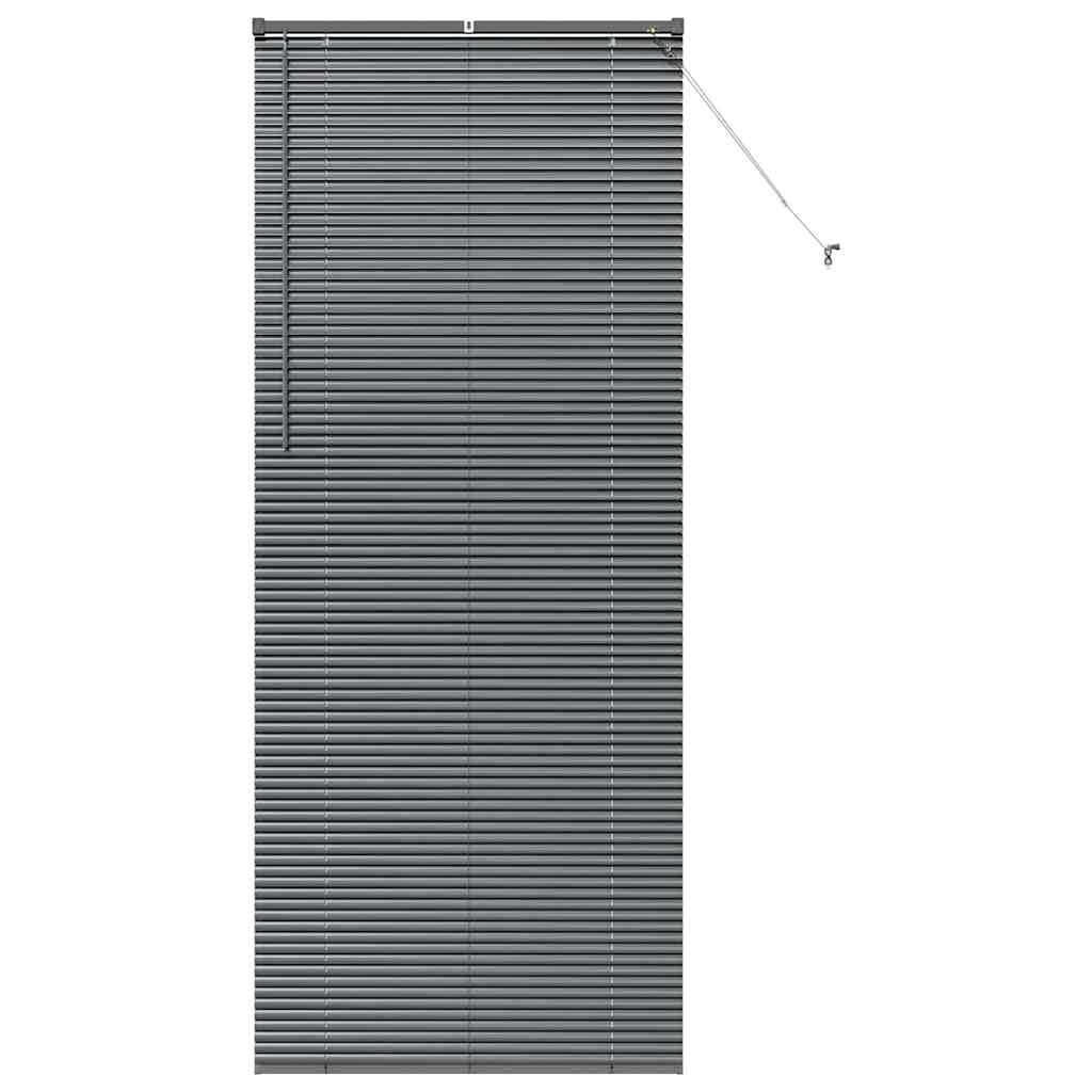 Vidaxl venetiaanse jaloezieën donkergrijs 220 x 90 cm aluminium