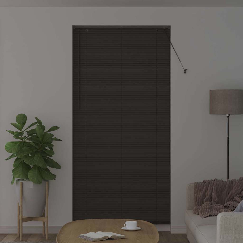 Vidaxl venetiaanse jaloezie donkergrijs 220 x 100 cm 25 mm aluminium