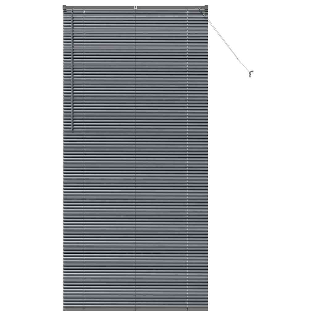 Vidaxl venetiaanse jaloezie donkergrijs 220 x 105 cm 25 mm aluminium