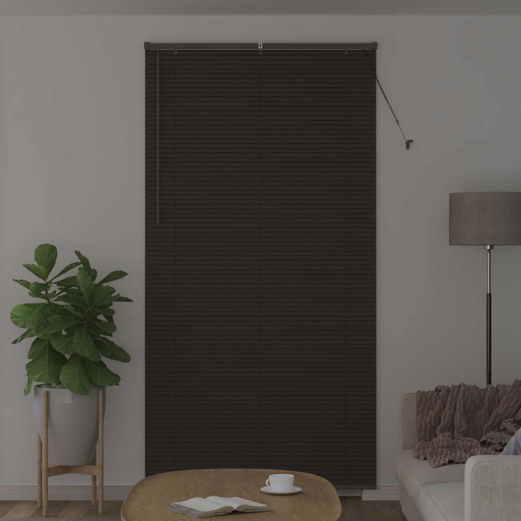 Vidaxl venetiaanse jaloezieën donkergrijs 220 x 110 cm aluminium