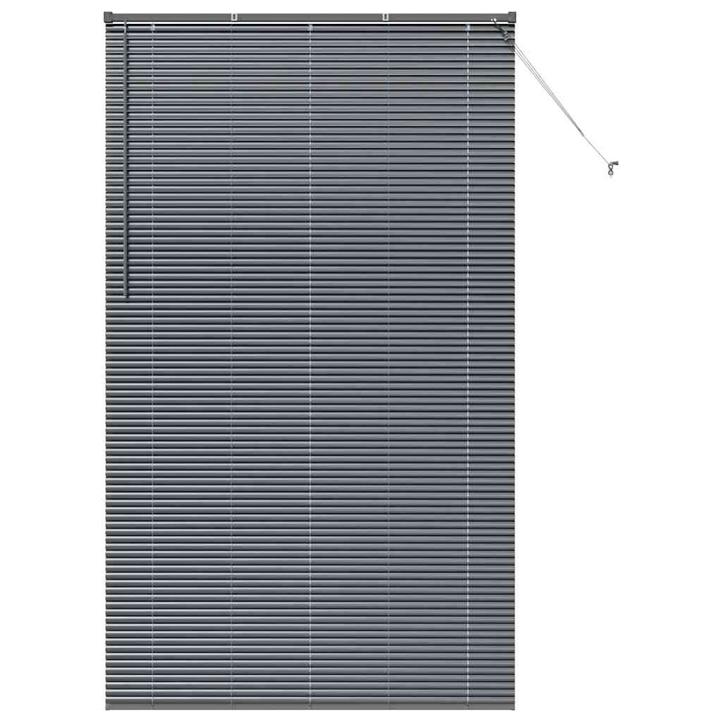 Vidaxl venetiaanse jaloezieën donkergrijs 220 x 125 cm aluminium