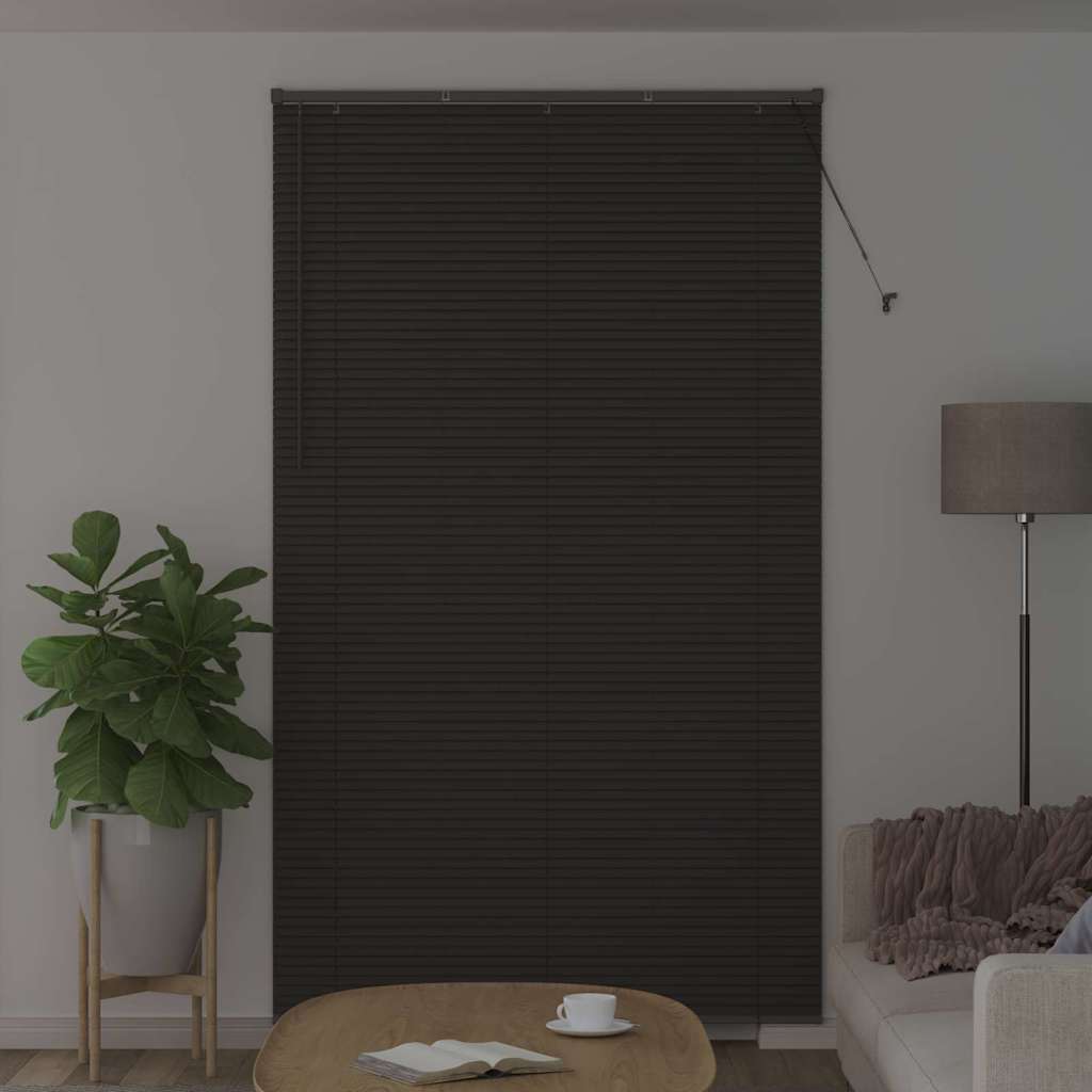 Vidaxl venetiaanse jaloezie donkergrijs 220 x 135 cm 25 mm aluminium