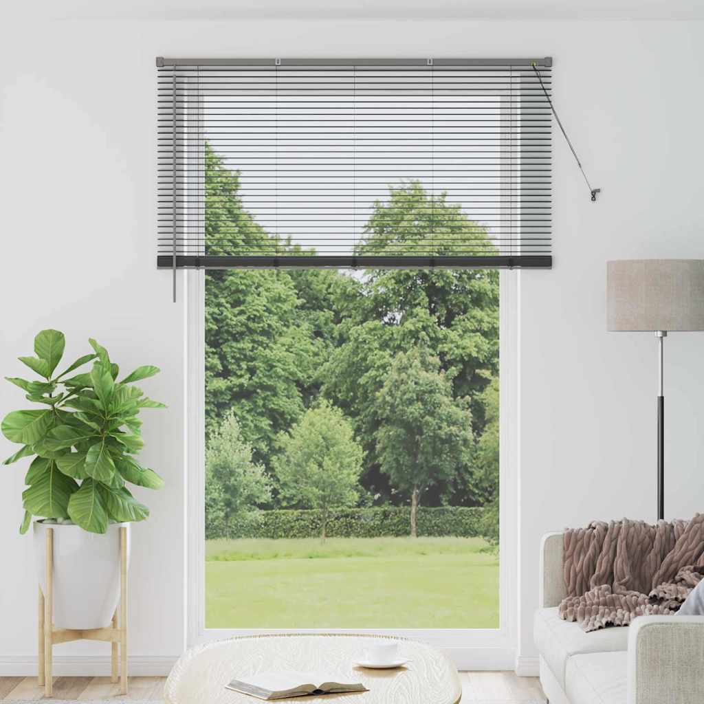 Vidaxl venetiaanse jaloezieën donkergrijs 220 x 145 cm aluminium