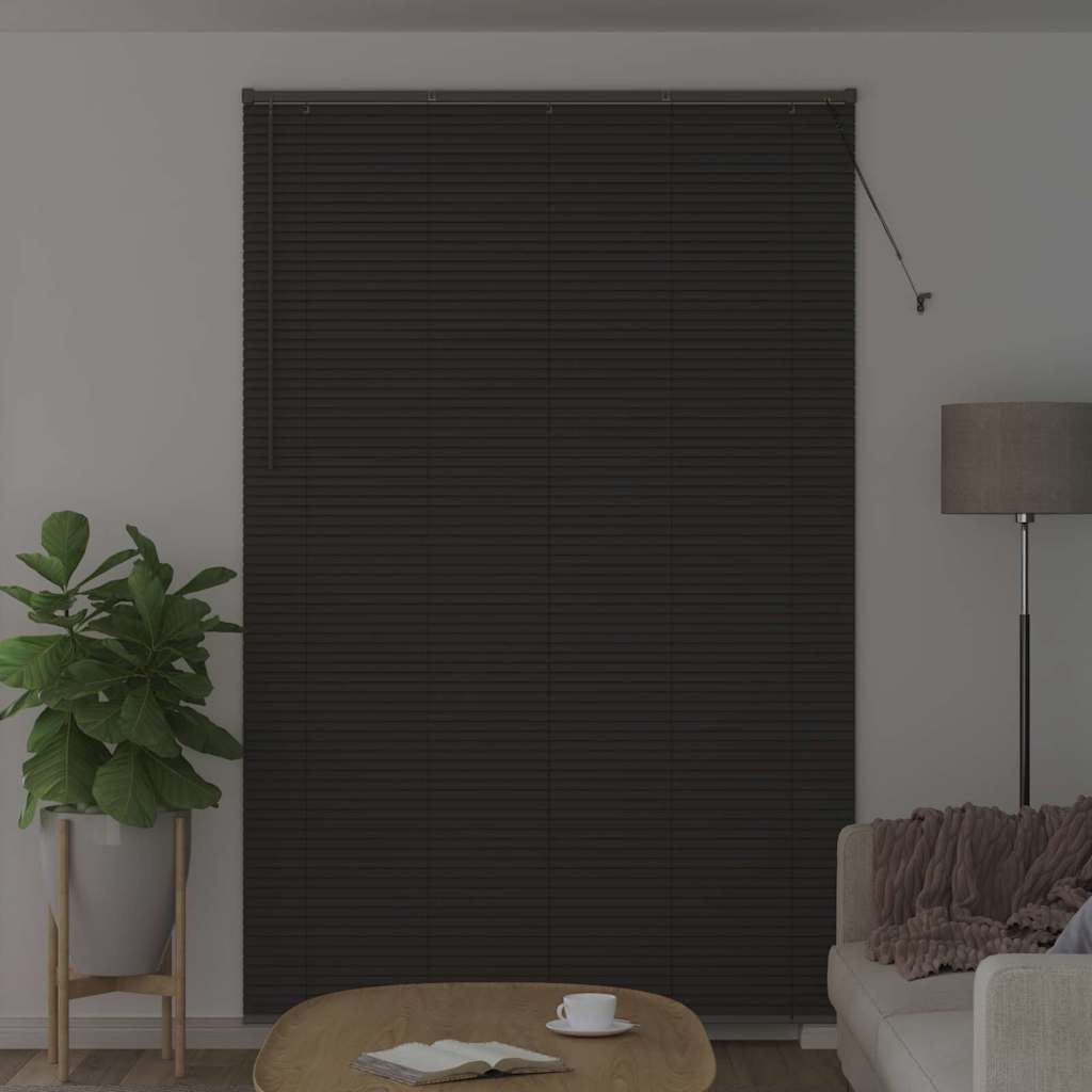 Vidaxl venetiaanse jaloezie donkergrijs 220x150cm 25 mm aluminium