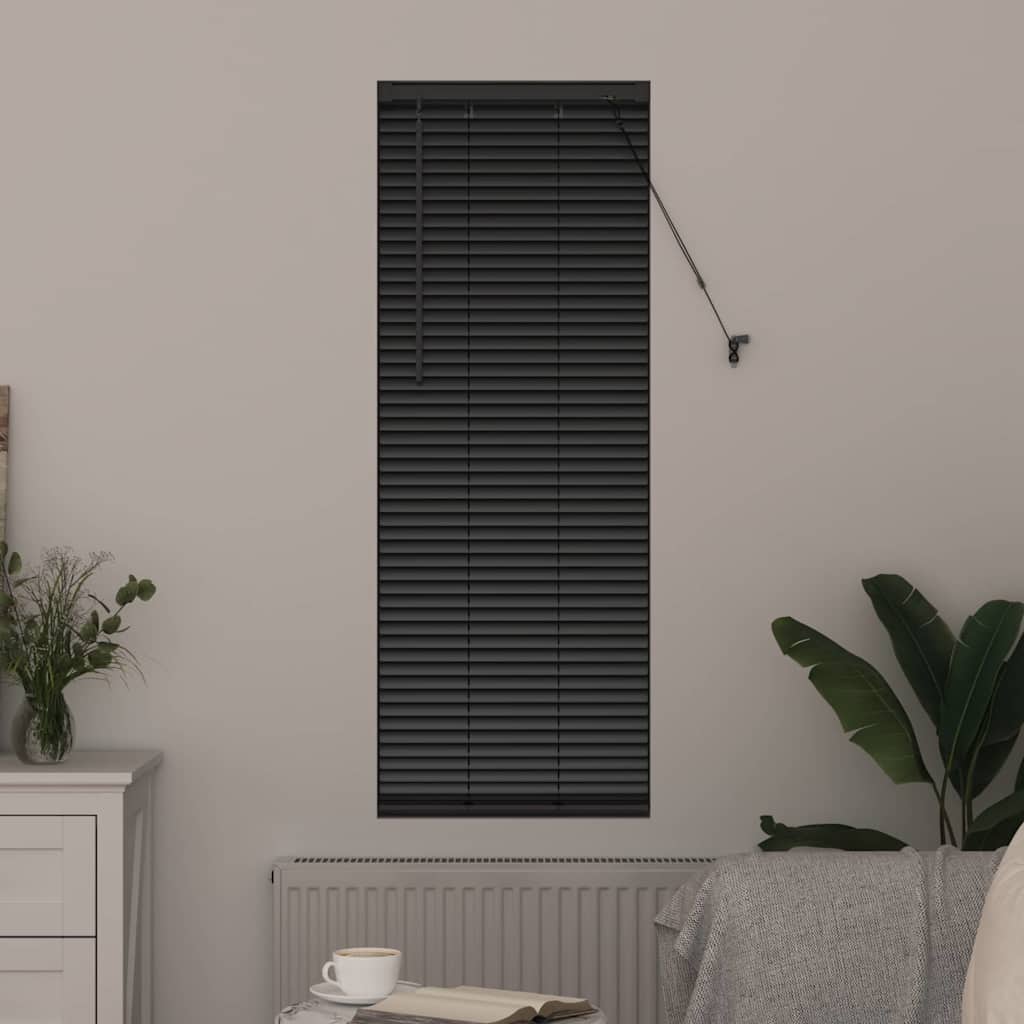 Vidaxl venetiaanse jaloezie zwart 130 x 55 cm 25 mm aluminium