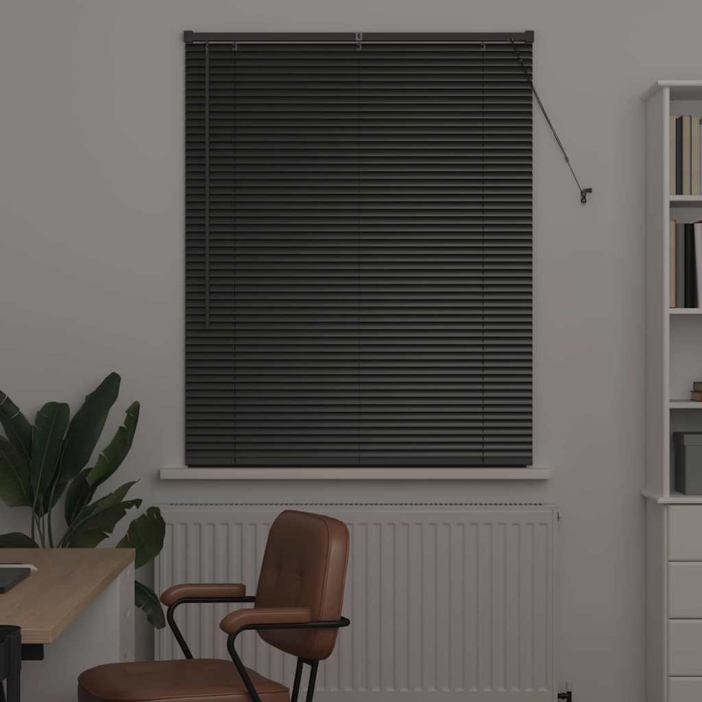 Vidaxl venetiaanse jaloezieën zwart 130 x 105 cm aluminium
