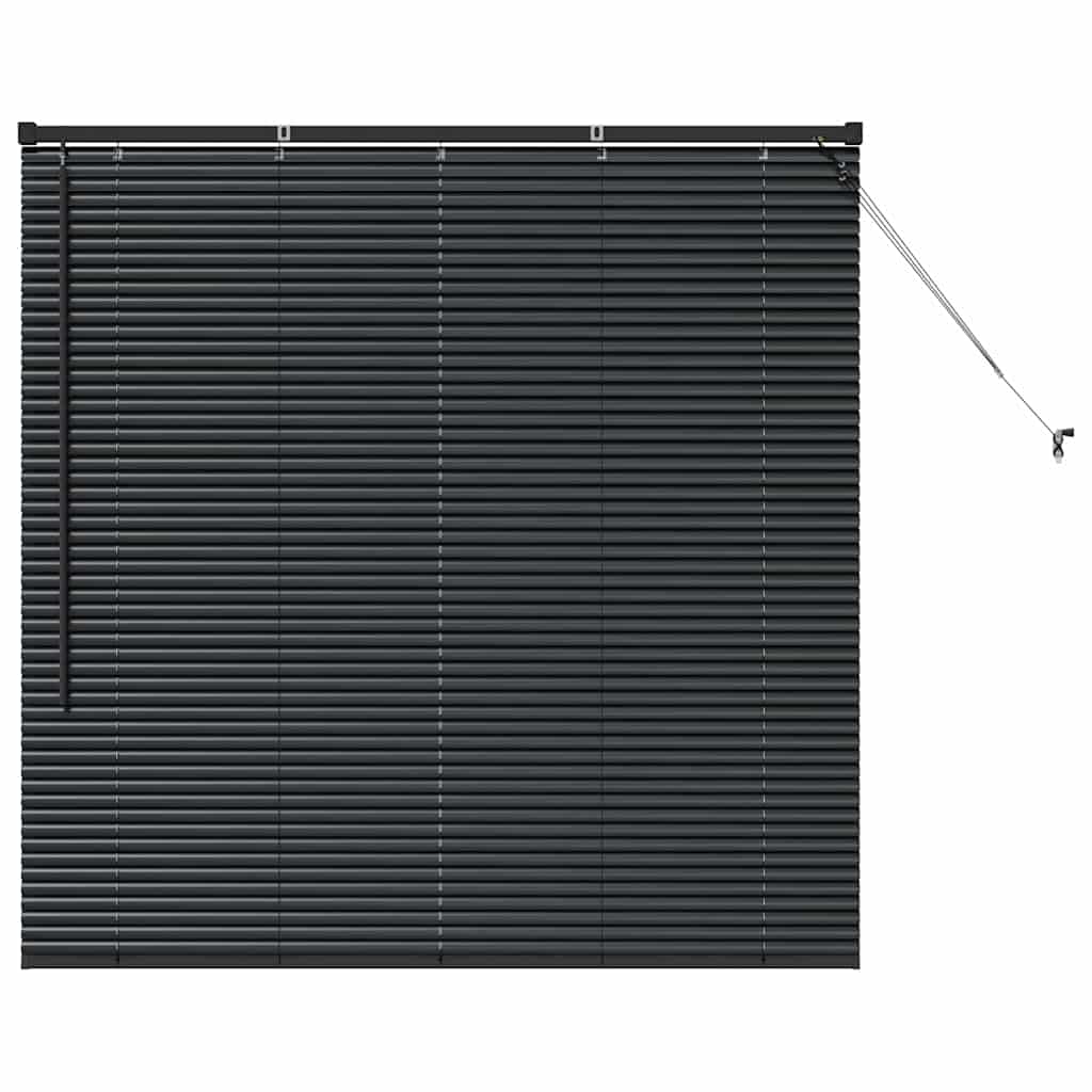 Vidaxl venetiaanse jaloezie zwart 130 x 125 cm 25 mm aluminium