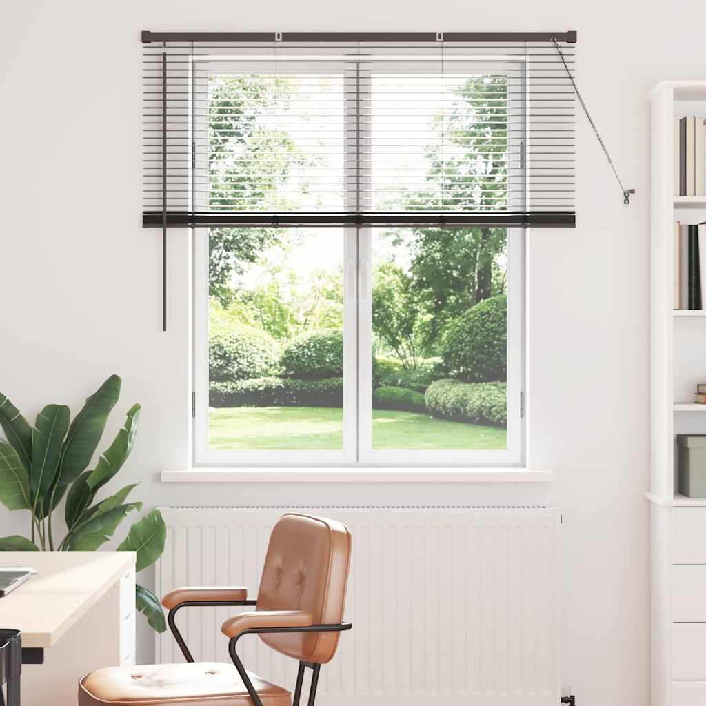 Vidaxl venetiaanse jaloezieën zwart 130 x 135 cm aluminium