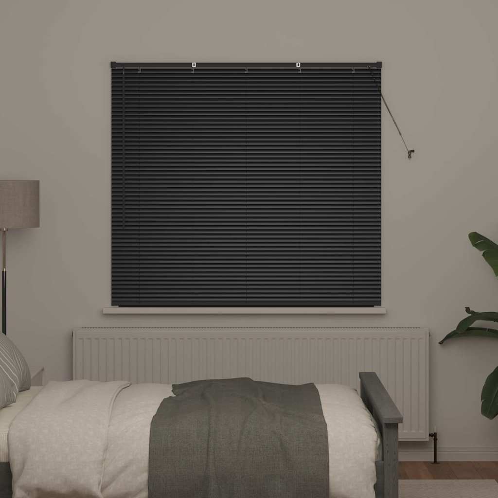 Vidaxl venetiaanse jaloezieën zwart 130 x 145 cm aluminium