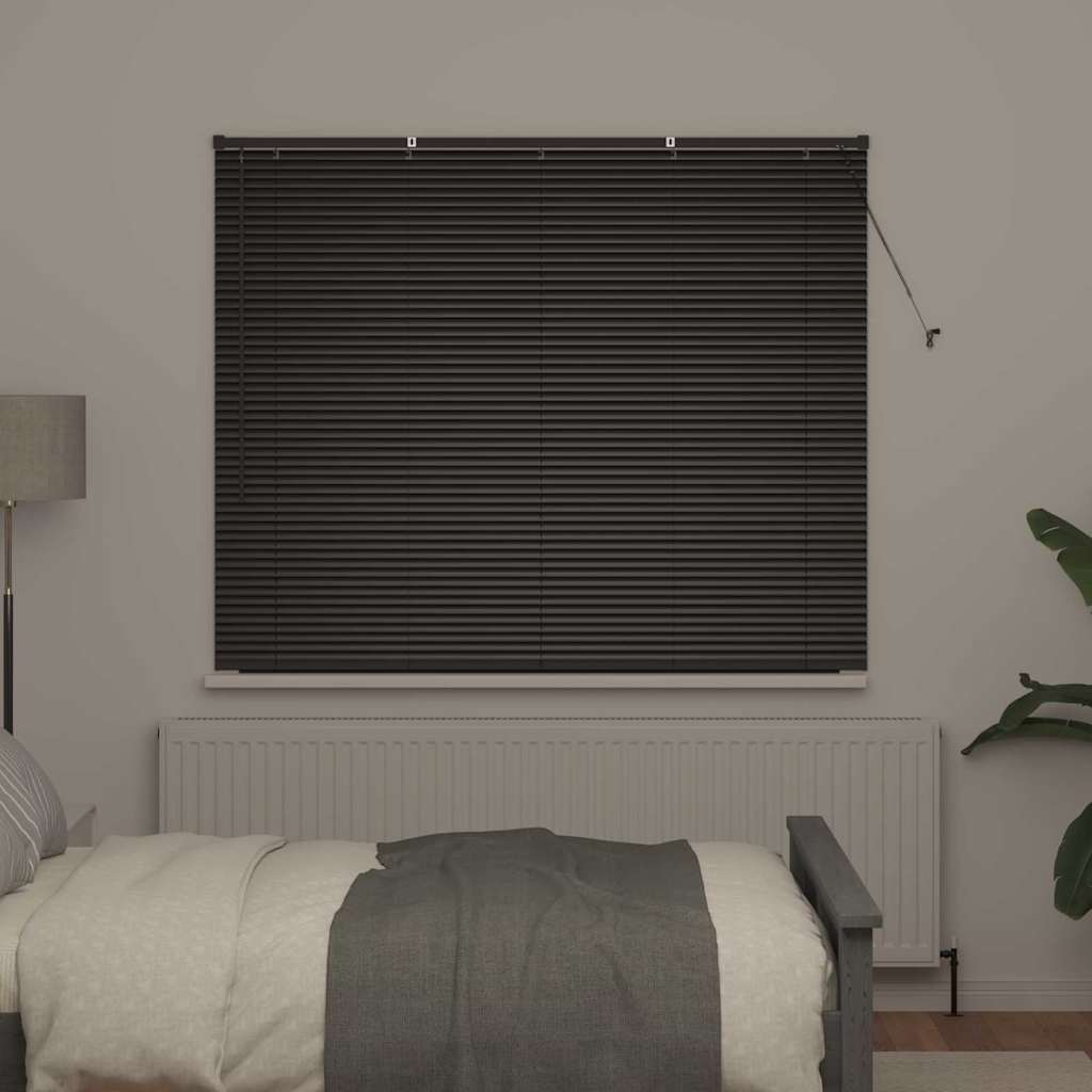 Vidaxl venetiaanse jaloezieën zwart 130 x 160 cm aluminium