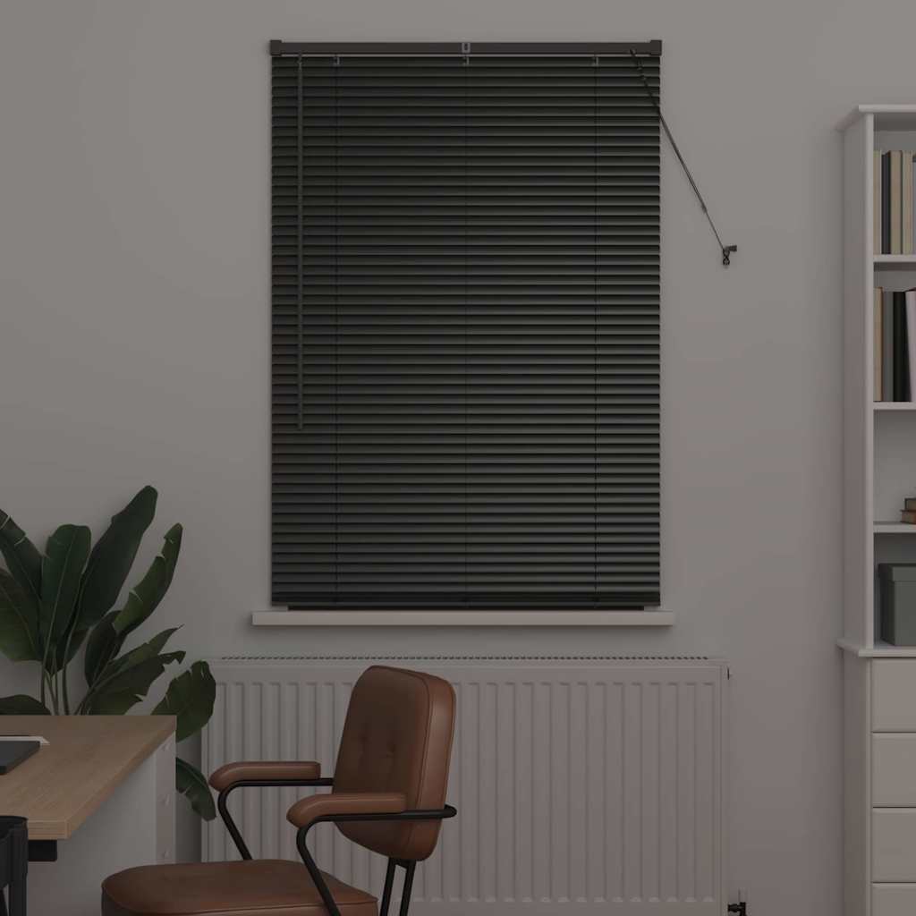 Vidaxl venetiaanse jaloezie zwart 175 x 85 cm 25 mm aluminium