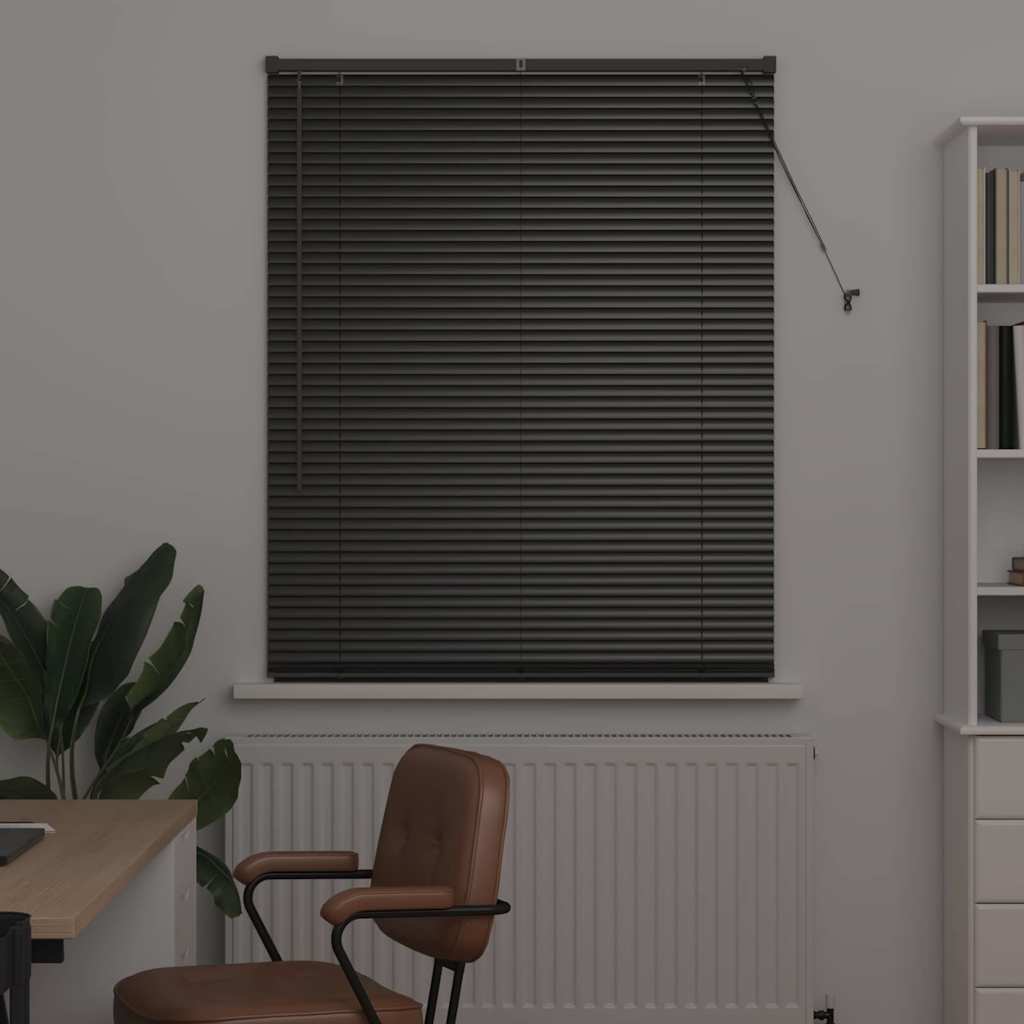 Vidaxl venetiaanse jaloezie zwart 175 x 100 cm 25 mm aluminium